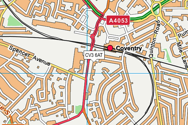 CV3 6AT map - OS VectorMap District (Ordnance Survey) CV3 6AT map - OS VectorMap District (Ordnance Survey)