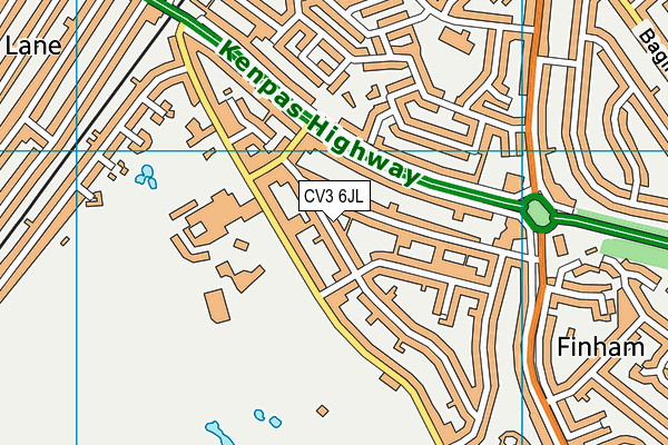 CV3 6JL map - OS VectorMap District (Ordnance Survey) CV3 6JL map - OS VectorMap District (Ordnance Survey)