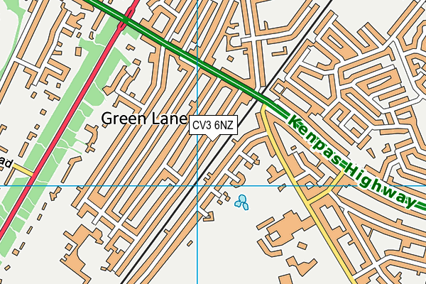 CV3 6NZ map - OS VectorMap District (Ordnance Survey) CV3 6NZ map - OS VectorMap District (Ordnance Survey)