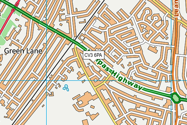 CV3 6PA map - OS VectorMap District (Ordnance Survey) CV3 6PA map - OS VectorMap District (Ordnance Survey)