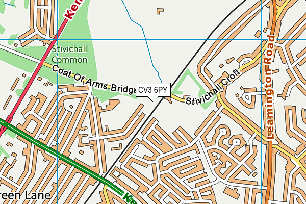 CV3 6PY map - OS VectorMap District (Ordnance Survey) CV3 6PY map - OS VectorMap District (Ordnance Survey)