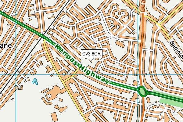 CV3 6QR map - OS VectorMap District (Ordnance Survey) CV3 6QR map - OS VectorMap District (Ordnance Survey)