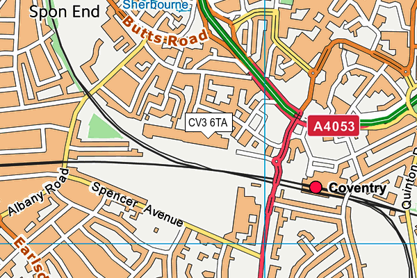 CV3 6TA map - OS VectorMap District (Ordnance Survey) CV3 6TA map - OS VectorMap District (Ordnance Survey)