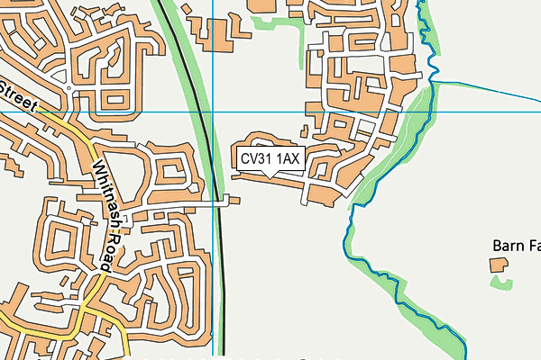 CV31 1AX map - OS VectorMap District (Ordnance Survey) CV31 1AX map - OS VectorMap District (Ordnance Survey)