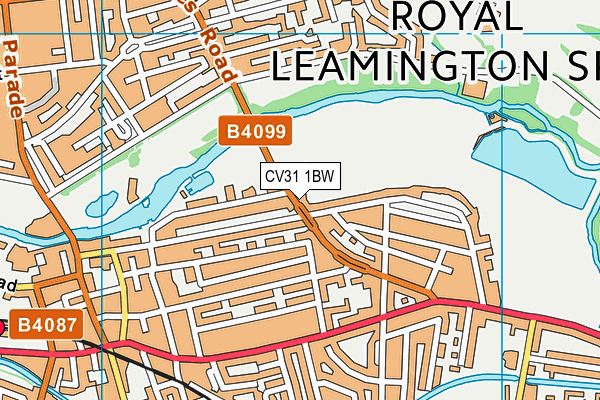 CV31 1BW map - OS VectorMap District (Ordnance Survey) CV31 1BW map - OS VectorMap District (Ordnance Survey)