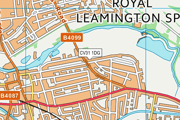 CV31 1DG map - OS VectorMap District (Ordnance Survey)