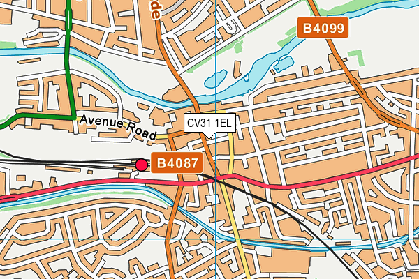 CV31 1EL map - OS VectorMap District (Ordnance Survey)