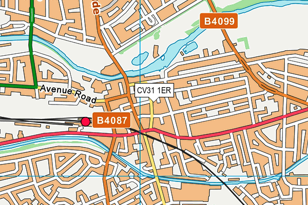 CV31 1ER map - OS VectorMap District (Ordnance Survey)