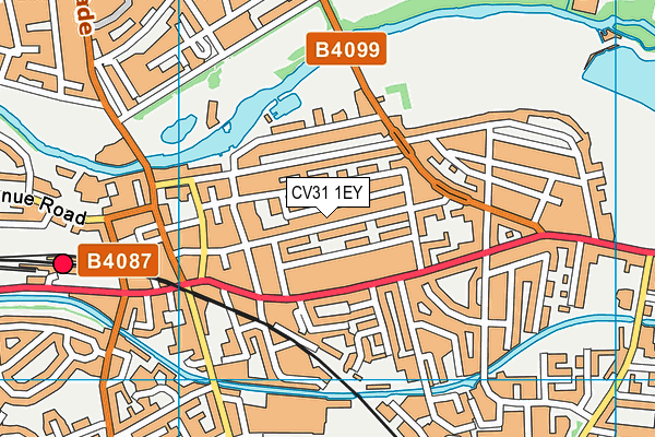 CV31 1EY map - OS VectorMap District (Ordnance Survey) CV31 1EY map - OS VectorMap District (Ordnance Survey)