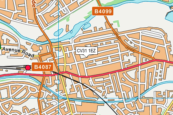 CV31 1EZ map - OS VectorMap District (Ordnance Survey) CV31 1EZ map - OS VectorMap District (Ordnance Survey)