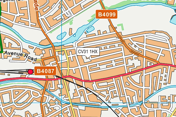 CV31 1HX map - OS VectorMap District (Ordnance Survey)