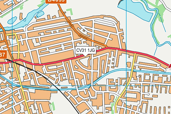 CV31 1JG map - OS VectorMap District (Ordnance Survey) CV31 1JG map - OS VectorMap District (Ordnance Survey)