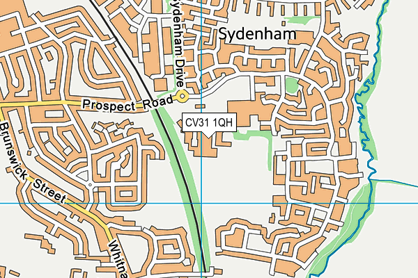 CV31 1QH map - OS VectorMap District (Ordnance Survey) CV31 1QH map - OS VectorMap District (Ordnance Survey)