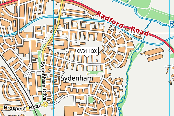 CV31 1QX map - OS VectorMap District (Ordnance Survey)
