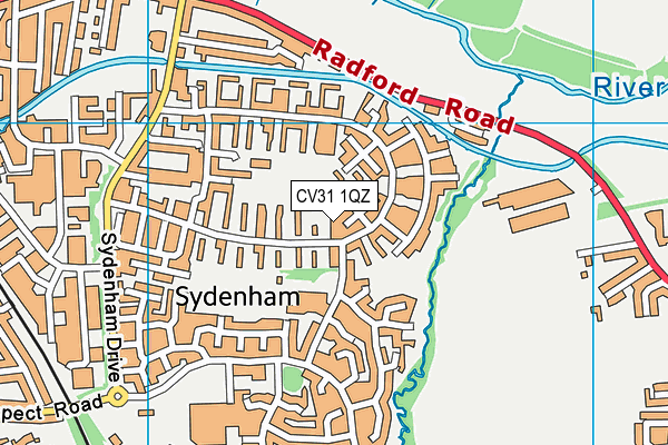 CV31 1QZ map - OS VectorMap District (Ordnance Survey) CV31 1QZ map - OS VectorMap District (Ordnance Survey)