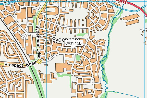 CV31 1SD map - OS VectorMap District (Ordnance Survey) CV31 1SD map - OS VectorMap District (Ordnance Survey)