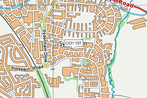 CV31 1ST map - OS VectorMap District (Ordnance Survey) CV31 1ST map - OS VectorMap District (Ordnance Survey)