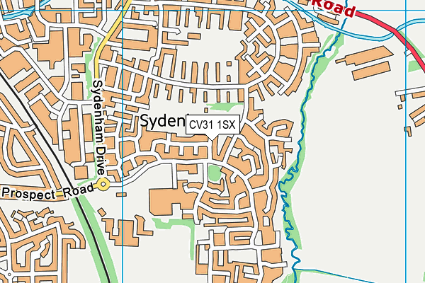 CV31 1SX map - OS VectorMap District (Ordnance Survey) CV31 1SX map - OS VectorMap District (Ordnance Survey)