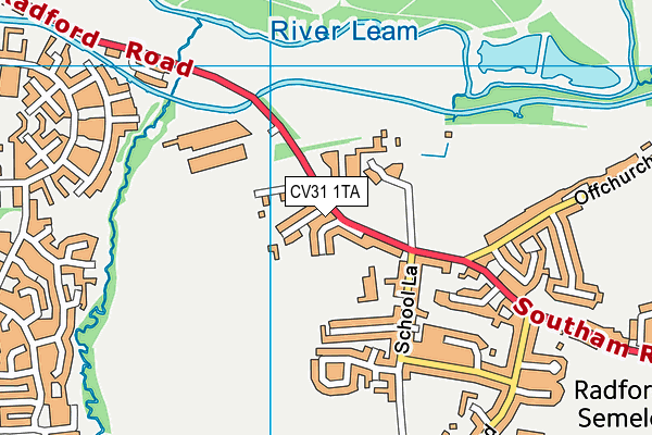 CV31 1TA map - OS VectorMap District (Ordnance Survey) CV31 1TA map - OS VectorMap District (Ordnance Survey)