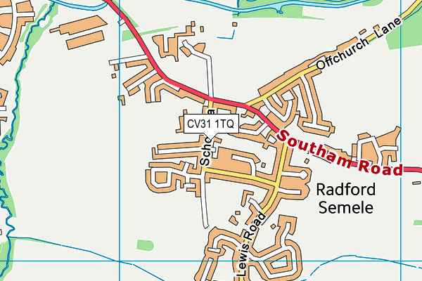 CV31 1TQ map - OS VectorMap District (Ordnance Survey) CV31 1TQ map - OS VectorMap District (Ordnance Survey)