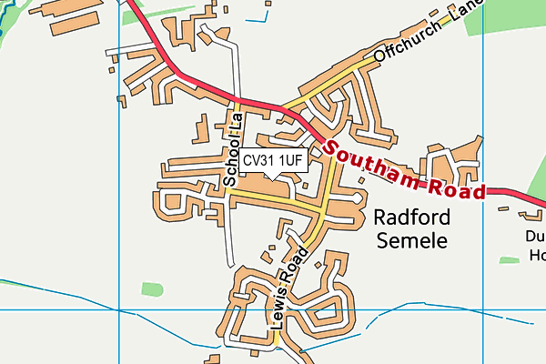 CV31 1UF map - OS VectorMap District (Ordnance Survey) CV31 1UF map - OS VectorMap District (Ordnance Survey)