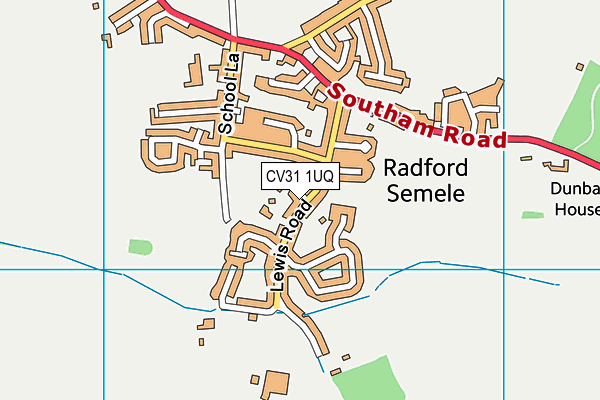 CV31 1UQ map - OS VectorMap District (Ordnance Survey)