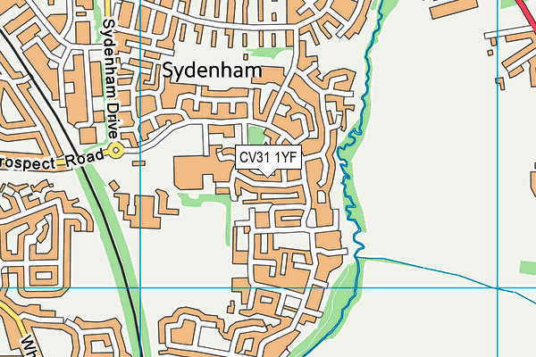 CV31 1YF map - OS VectorMap District (Ordnance Survey) CV31 1YF map - OS VectorMap District (Ordnance Survey)