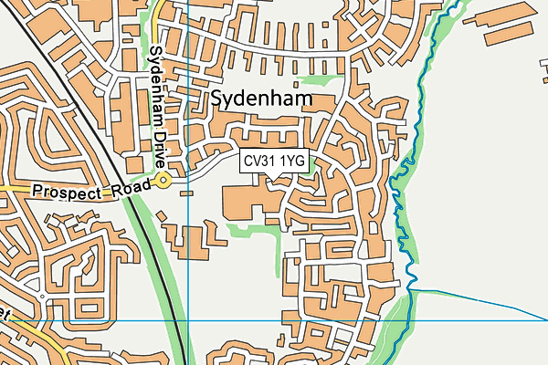 CV31 1YG map - OS VectorMap District (Ordnance Survey) CV31 1YG map - OS VectorMap District (Ordnance Survey)