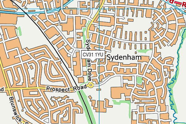 CV31 1YU map - OS VectorMap District (Ordnance Survey) CV31 1YU map - OS VectorMap District (Ordnance Survey)