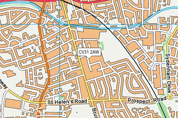 CV31 2AW map - OS VectorMap District (Ordnance Survey) CV31 2AW map - OS VectorMap District (Ordnance Survey)