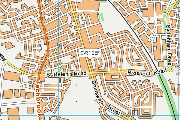 CV31 2EF map - OS VectorMap District (Ordnance Survey) CV31 2EF map - OS VectorMap District (Ordnance Survey)