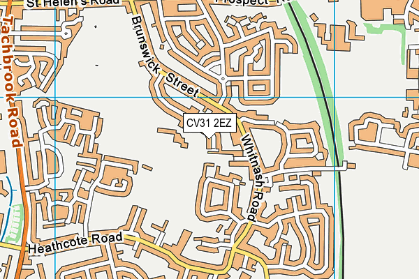 CV31 2EZ map - OS VectorMap District (Ordnance Survey) CV31 2EZ map - OS VectorMap District (Ordnance Survey)