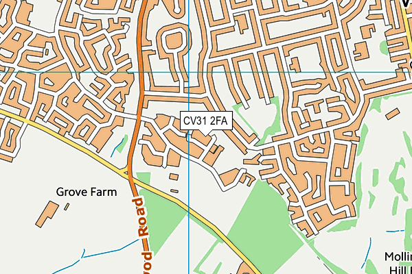 CV31 2FA map - OS VectorMap District (Ordnance Survey) CV31 2FA map - OS VectorMap District (Ordnance Survey)