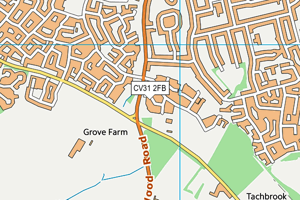 CV31 2FB map - OS VectorMap District (Ordnance Survey) CV31 2FB map - OS VectorMap District (Ordnance Survey)