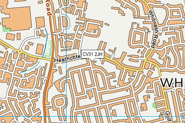 CV31 2JH map - OS VectorMap District (Ordnance Survey) CV31 2JH map - OS VectorMap District (Ordnance Survey)