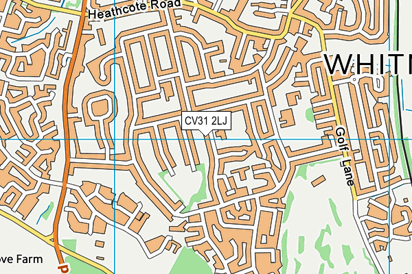 CV31 2LJ map - OS VectorMap District (Ordnance Survey) CV31 2LJ map - OS VectorMap District (Ordnance Survey)