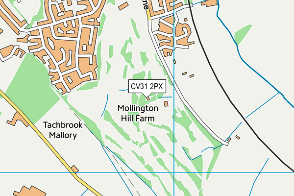 CV31 2PX map - OS VectorMap District (Ordnance Survey) CV31 2PX map - OS VectorMap District (Ordnance Survey)