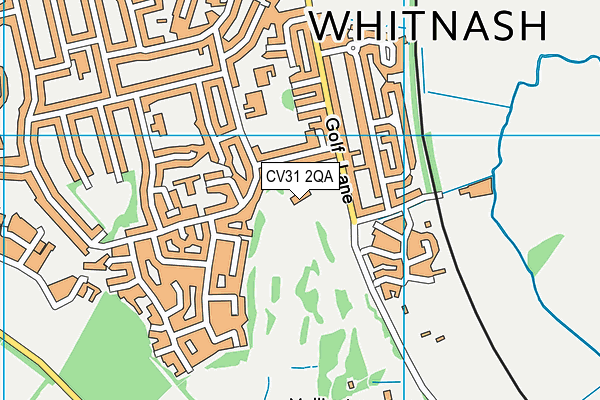 CV31 2QA map - OS VectorMap District (Ordnance Survey) CV31 2QA map - OS VectorMap District (Ordnance Survey)