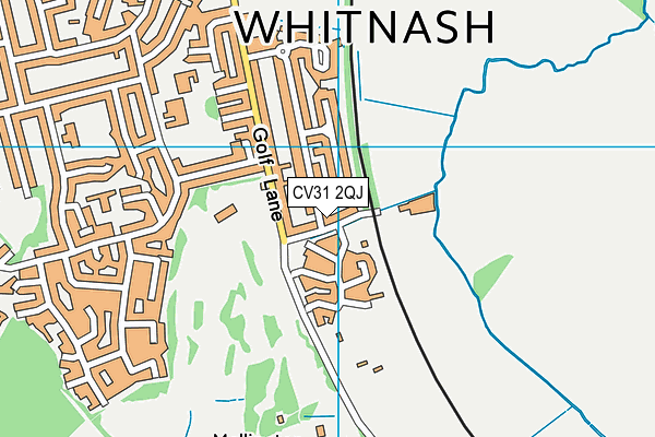 CV31 2QJ map - OS VectorMap District (Ordnance Survey)