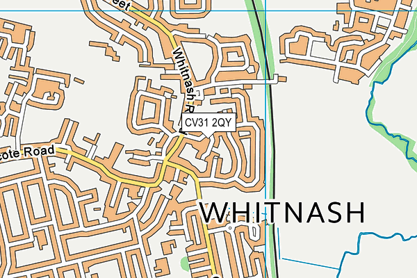 CV31 2QY map - OS VectorMap District (Ordnance Survey) CV31 2QY map - OS VectorMap District (Ordnance Survey)