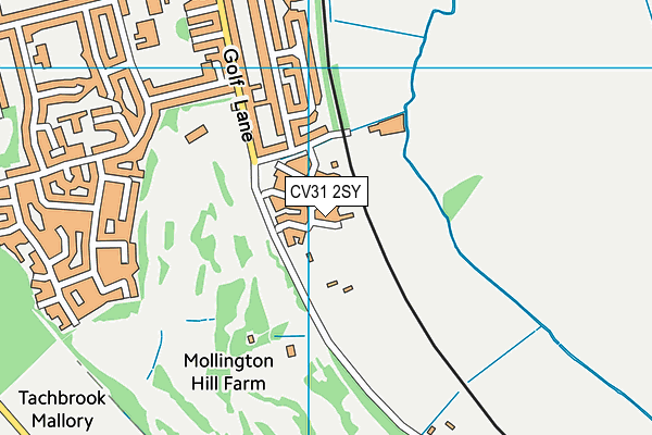 CV31 2SY map - OS VectorMap District (Ordnance Survey) CV31 2SY map - OS VectorMap District (Ordnance Survey)