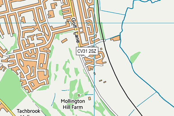 CV31 2SZ map - OS VectorMap District (Ordnance Survey) CV31 2SZ map - OS VectorMap District (Ordnance Survey)