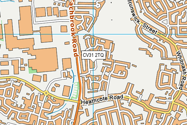 CV31 2TQ map - OS VectorMap District (Ordnance Survey) CV31 2TQ map - OS VectorMap District (Ordnance Survey)