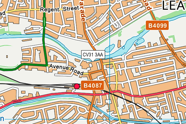 CV31 3AA map - OS VectorMap District (Ordnance Survey) CV31 3AA map - OS VectorMap District (Ordnance Survey)