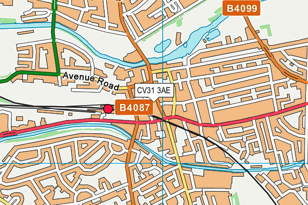 CV31 3AE map - OS VectorMap District (Ordnance Survey) CV31 3AE map - OS VectorMap District (Ordnance Survey)
