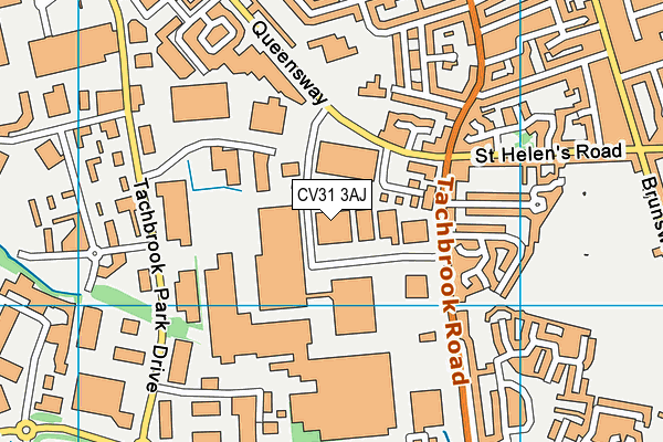 CV31 3AJ map - OS VectorMap District (Ordnance Survey) CV31 3AJ map - OS VectorMap District (Ordnance Survey)