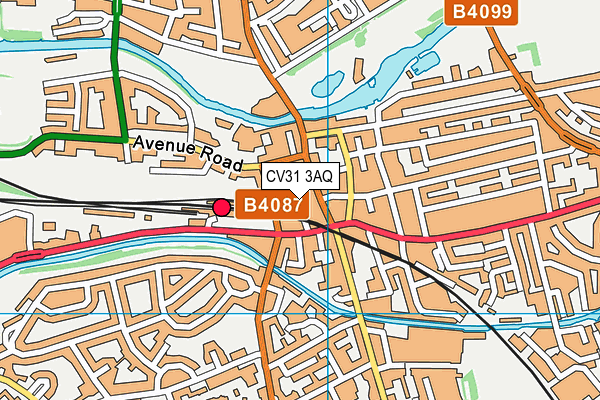 CV31 3AQ map - OS VectorMap District (Ordnance Survey)