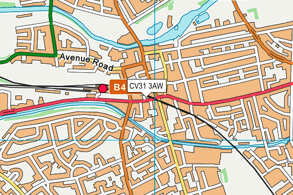 CV31 3AW map - OS VectorMap District (Ordnance Survey) CV31 3AW map - OS VectorMap District (Ordnance Survey)