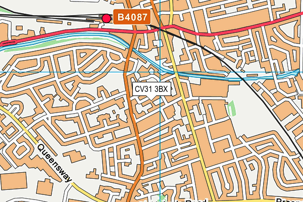 CV31 3BX map - OS VectorMap District (Ordnance Survey) CV31 3BX map - OS VectorMap District (Ordnance Survey)