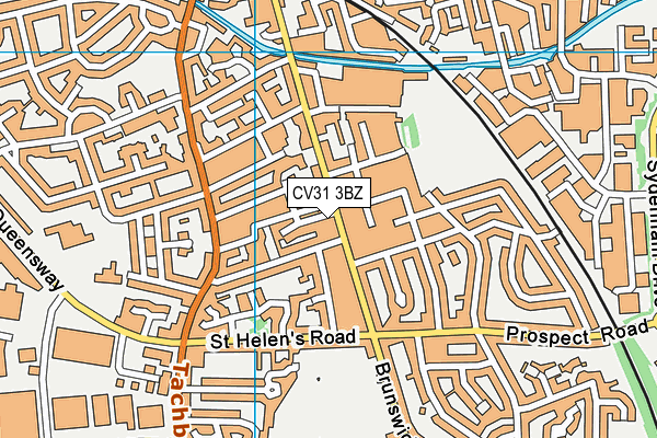 CV31 3BZ map - OS VectorMap District (Ordnance Survey) CV31 3BZ map - OS VectorMap District (Ordnance Survey)